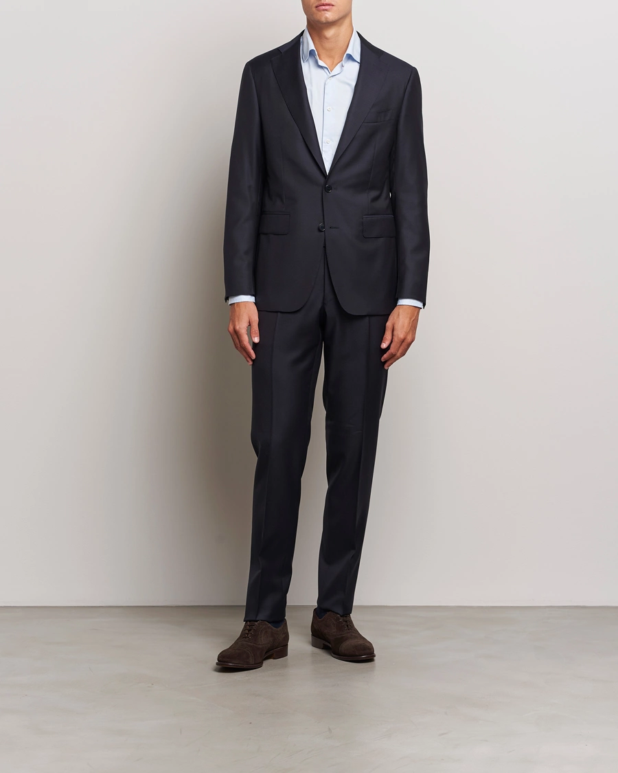 Herr | Kostymer | Canali | Super 130s Wool Capri Suit Navy