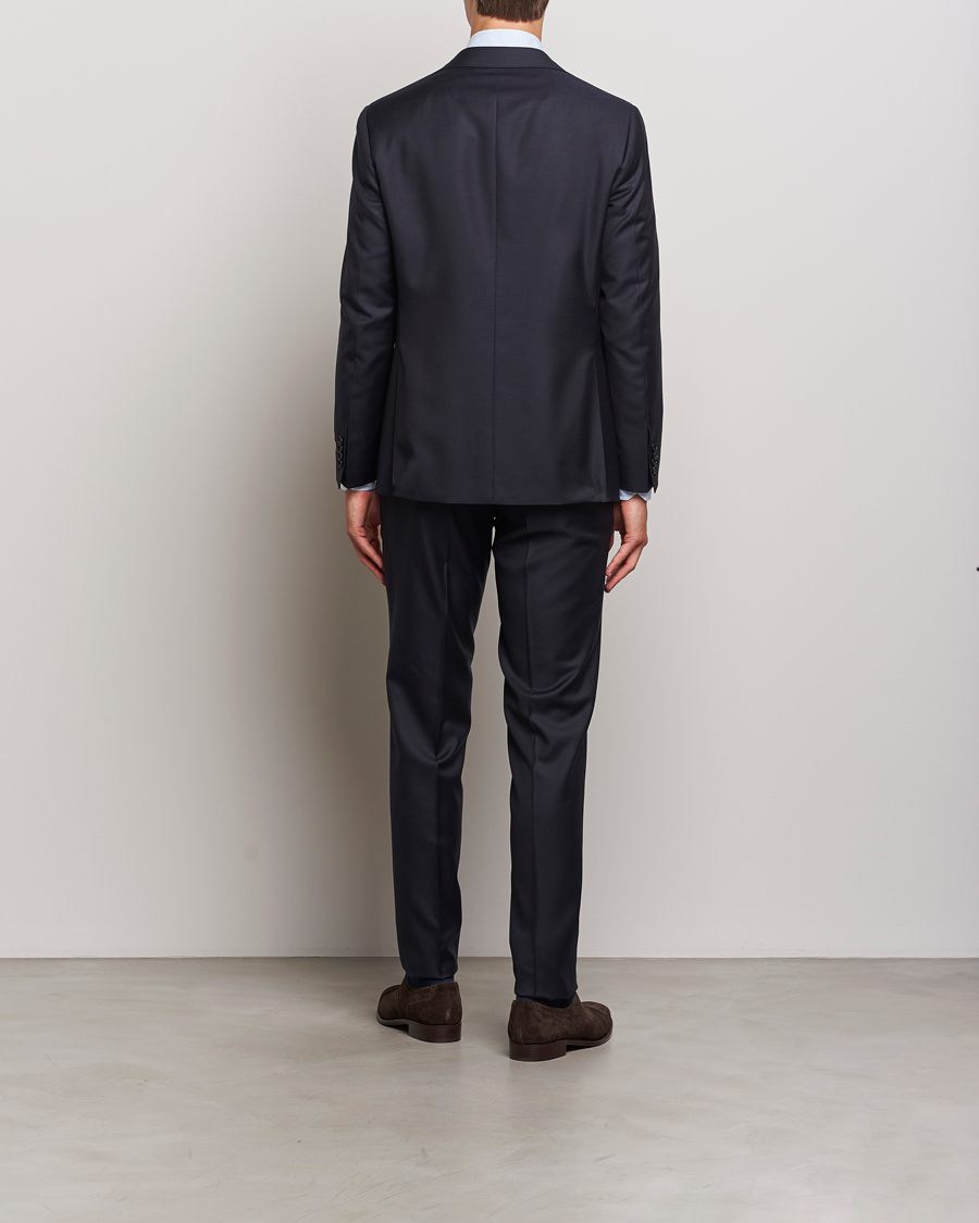 Herr | Kostymer | Canali | Super 130s Wool Capri Suit Navy