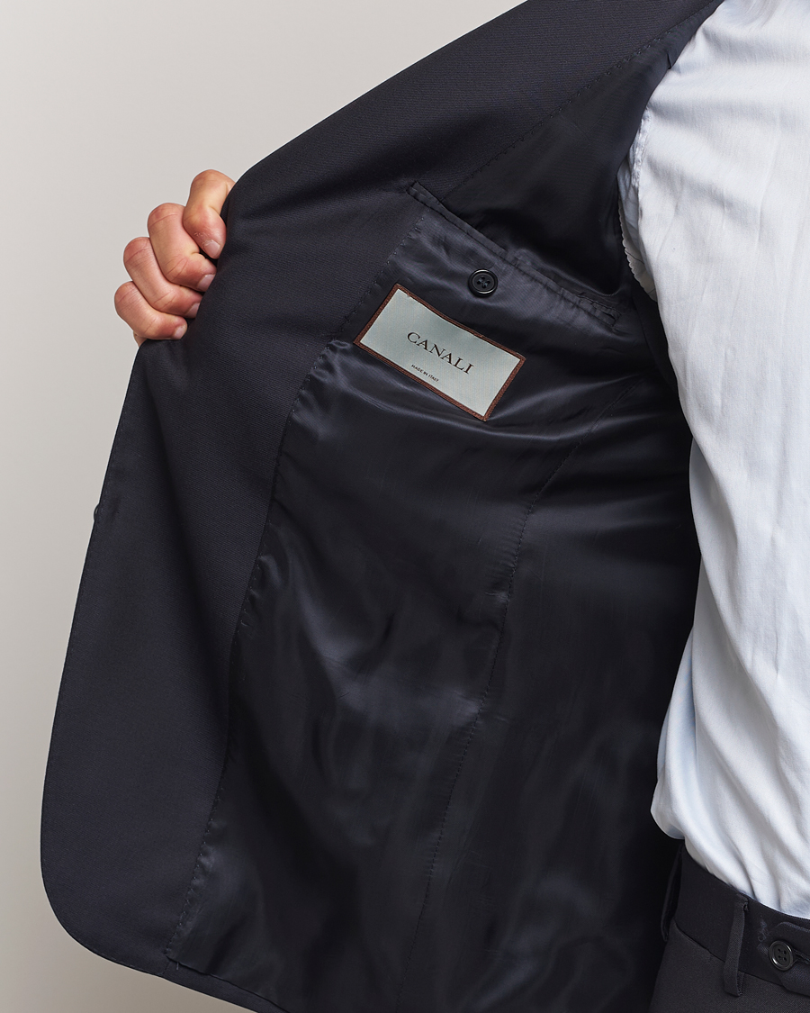 Herr | Kostymer | Canali | Super 130s Wool Capri Suit Navy