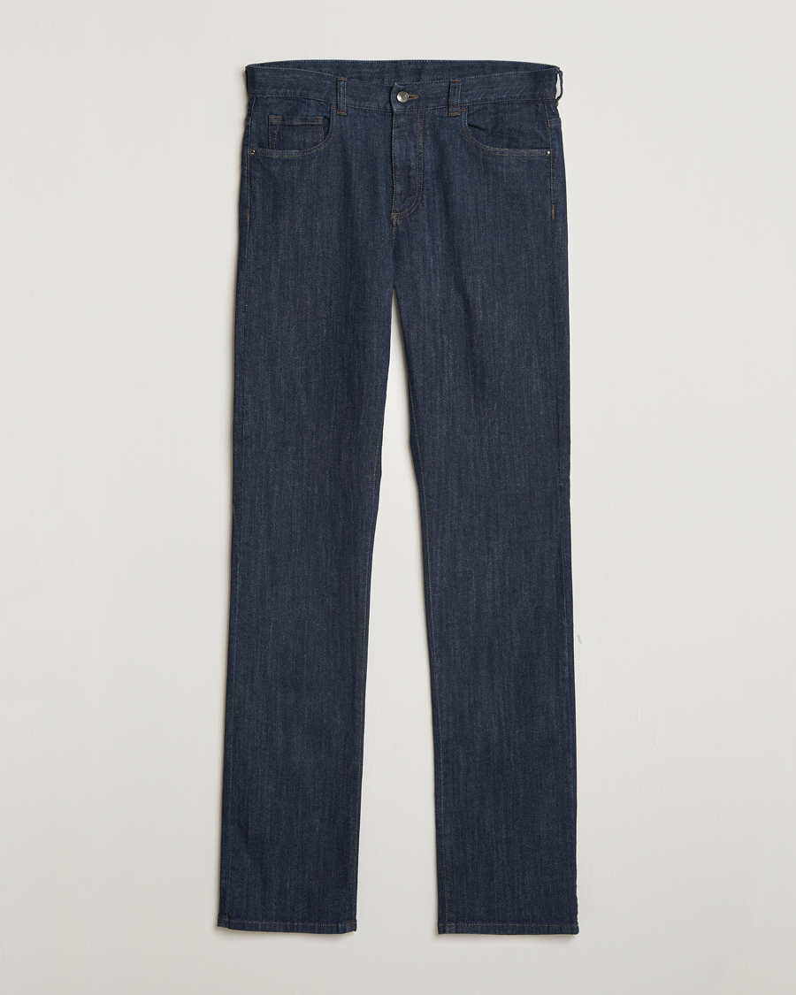 Herr | Jeans | Canali | Slim Fit Stretch Denim Dark Rinse