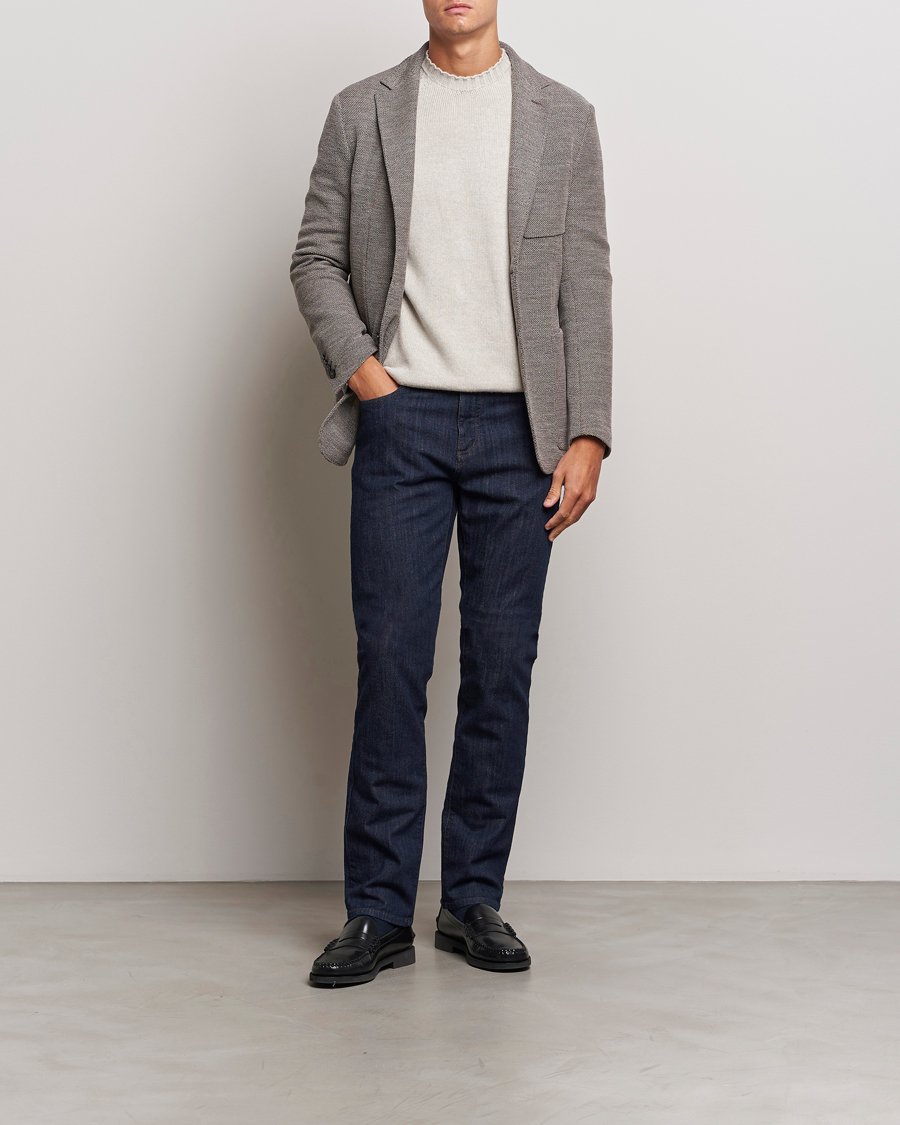 Herr | Jeans | Canali | Slim Fit Stretch Denim Dark Rinse