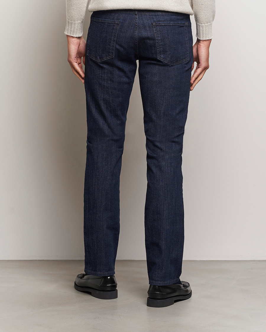 Herr | Jeans | Canali | Slim Fit Stretch Denim Dark Rinse