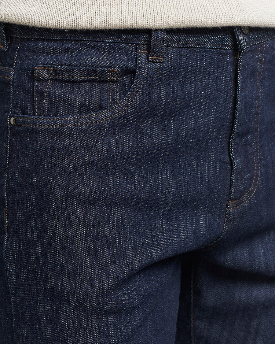 Herr | Jeans | Canali | Slim Fit Stretch Denim Dark Rinse