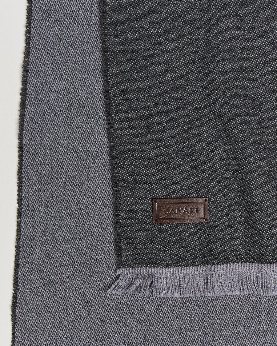 Herr | Canali Wool/Cashmere Scarf Grey Melange | Canali | Wool/Cashmere Scarf Grey Melange