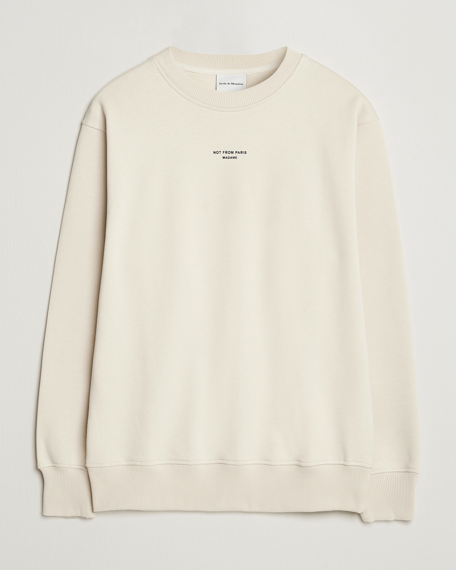 Herr | Tröjor | Drôle de Monsieur | Classic Slogan Sweatshirt Mastic