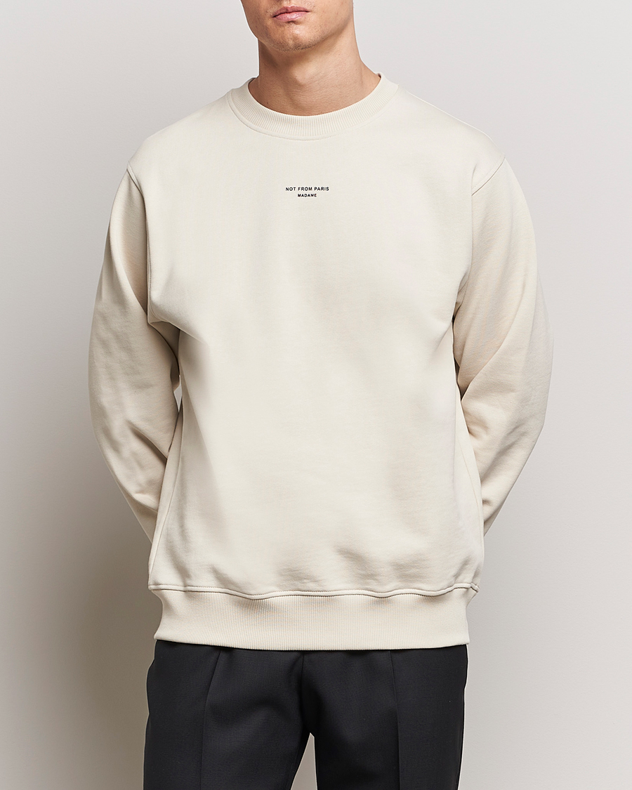 Herr | Kläder | Drôle de Monsieur | Classic Slogan Sweatshirt Mastic