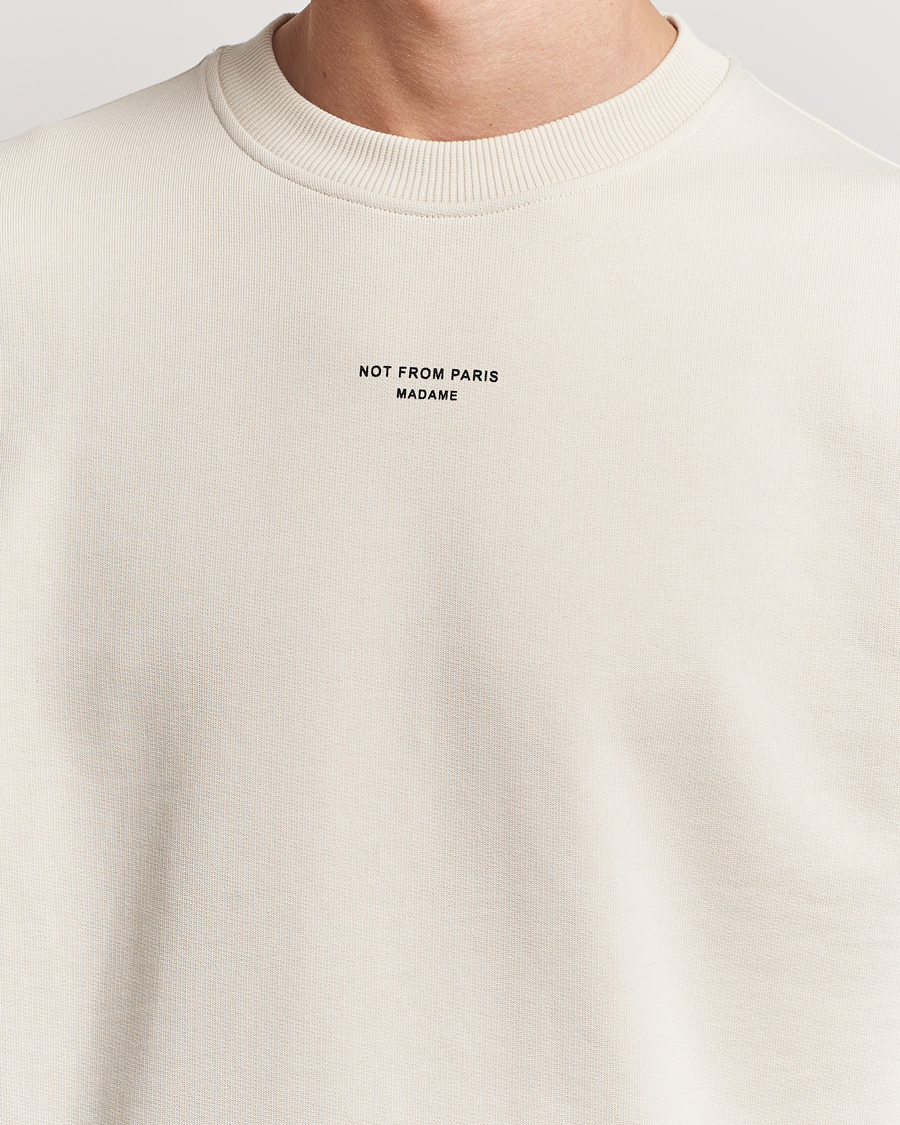 Herr | Tröjor | Drôle de Monsieur | Classic Slogan Sweatshirt Mastic