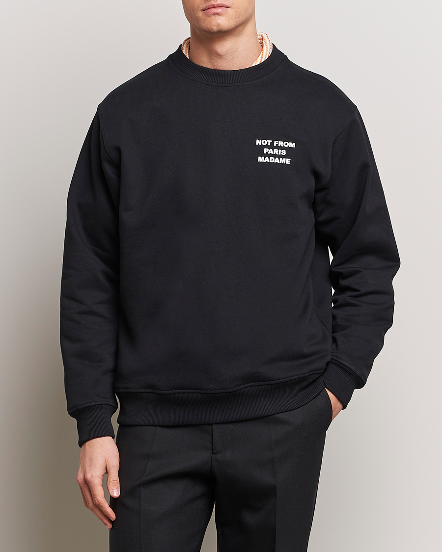 Herr | Kläder | Drôle de Monsieur | Slogan Sweatshirt Black