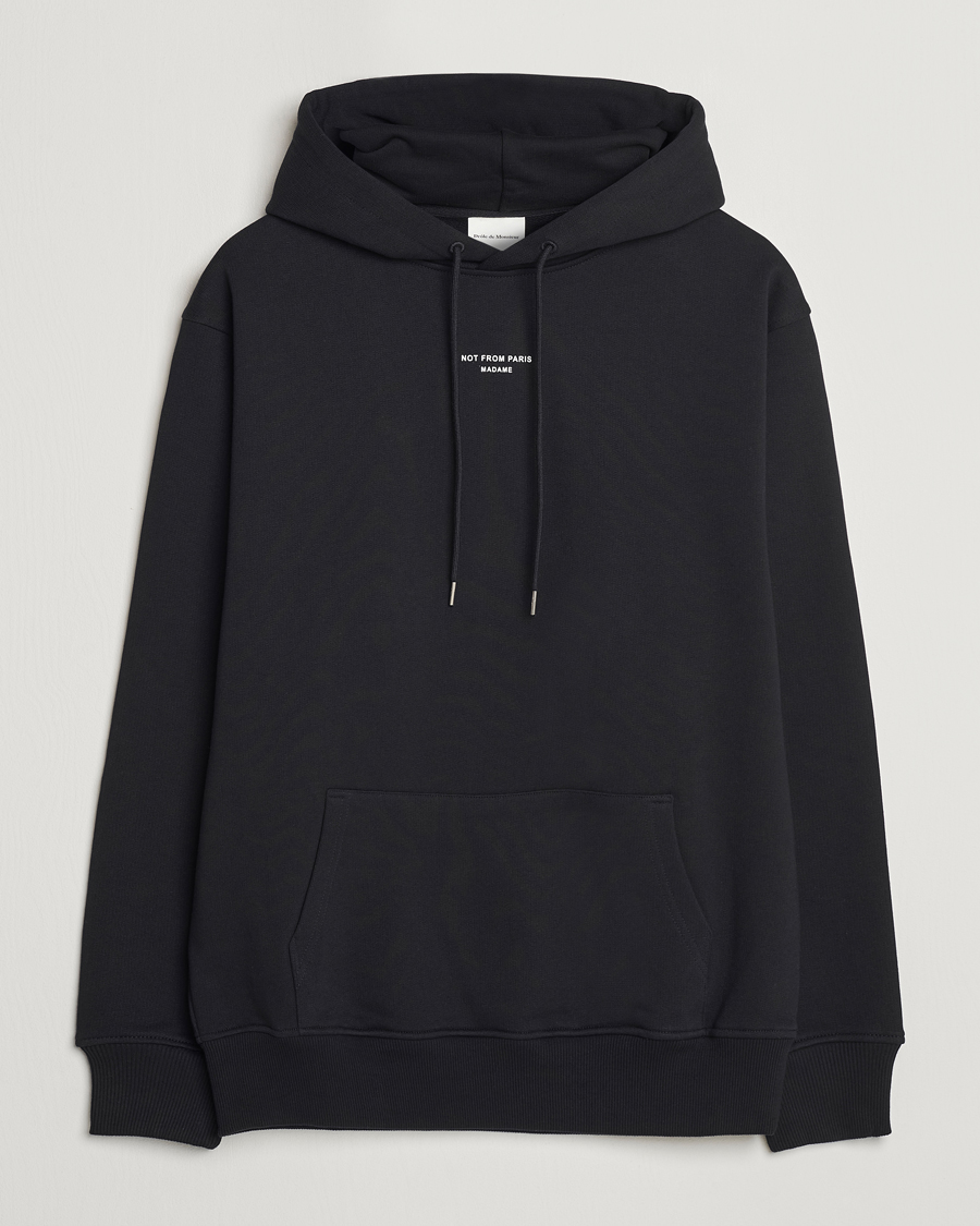Herr | Tröjor | Drôle de Monsieur | Classic Slogan Hoodie Black