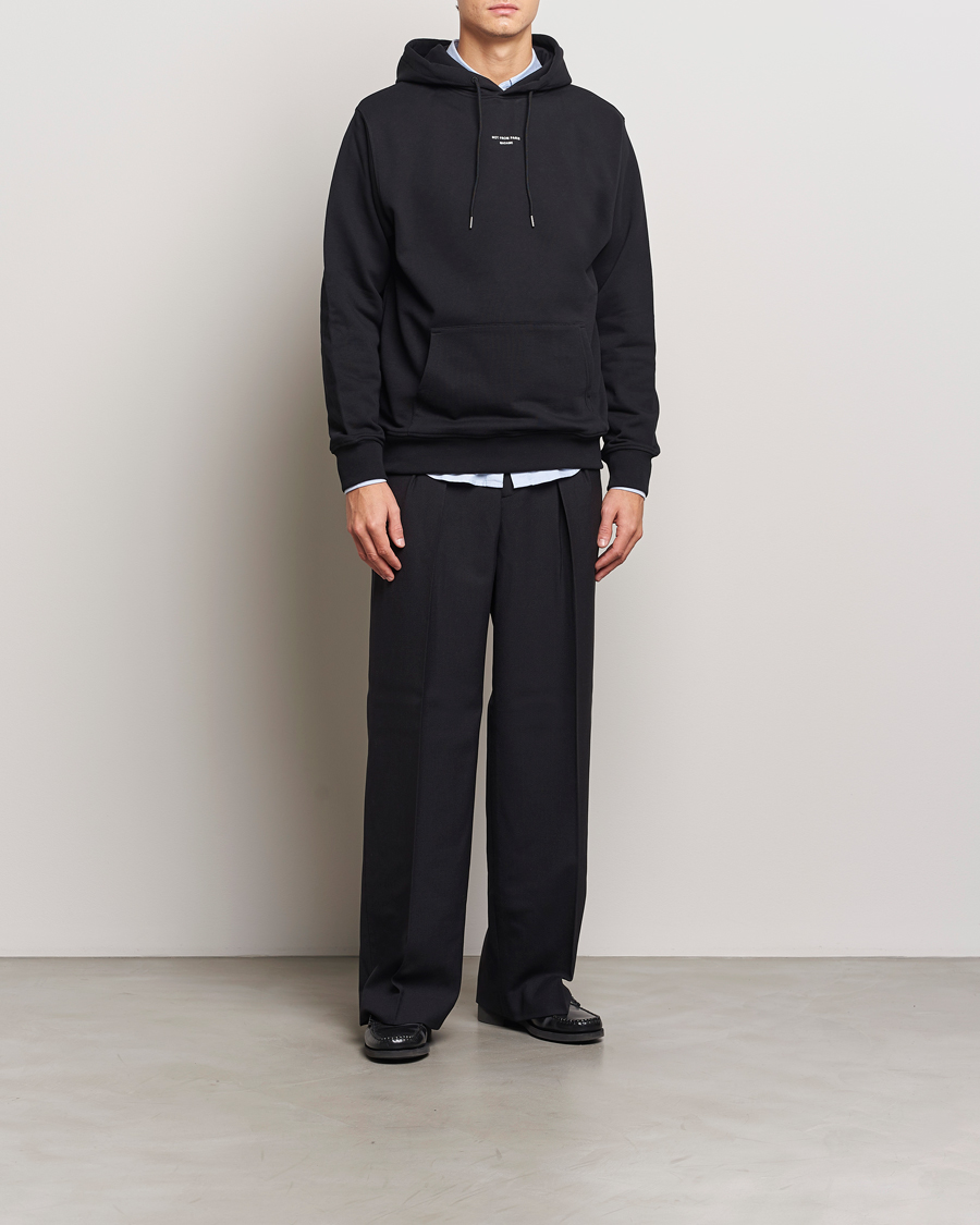 Herr | Tröjor | Drôle de Monsieur | Classic Slogan Hoodie Black