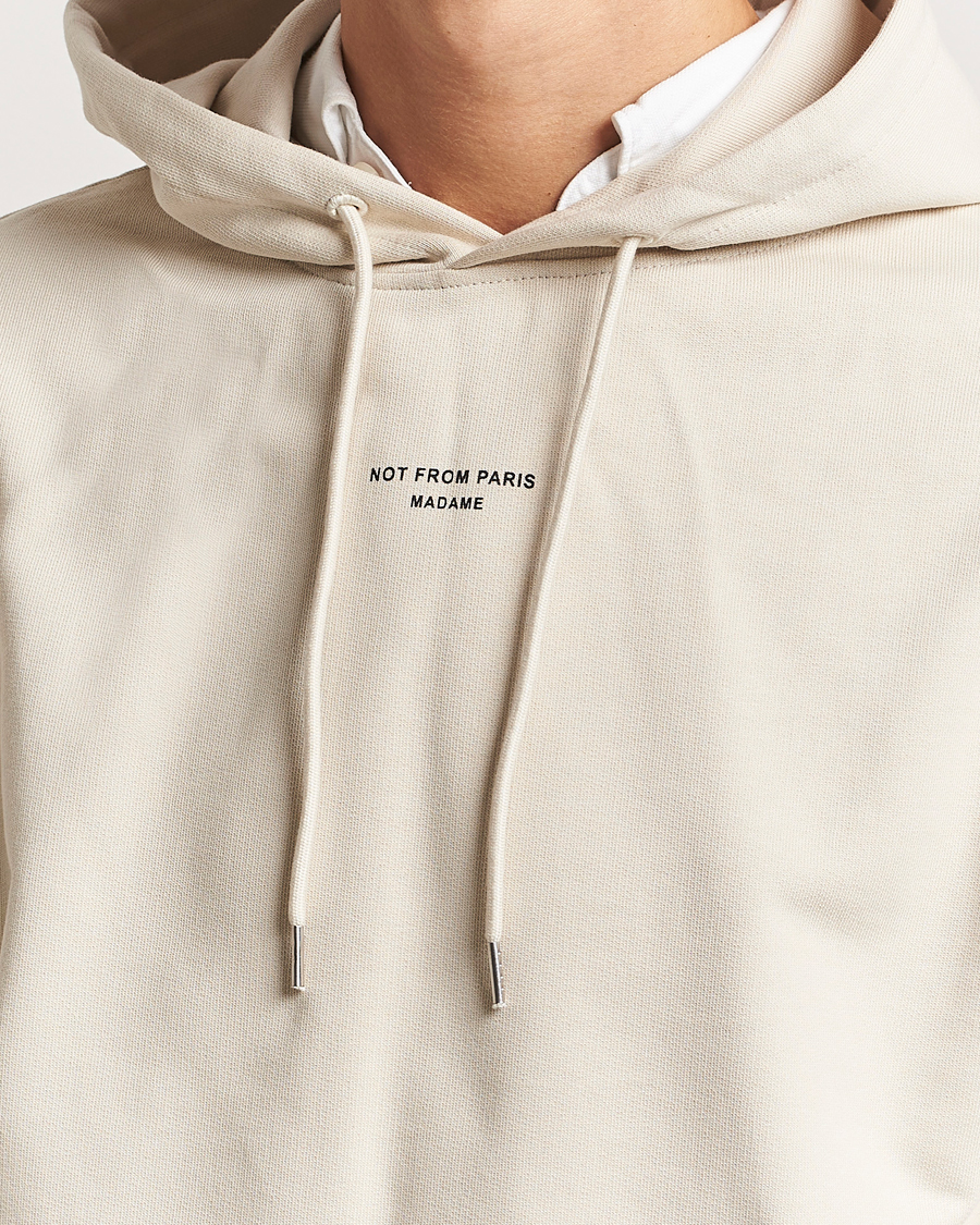 Herr | Tröjor | Drôle de Monsieur | Classic Slogan Hoodie Mastic
