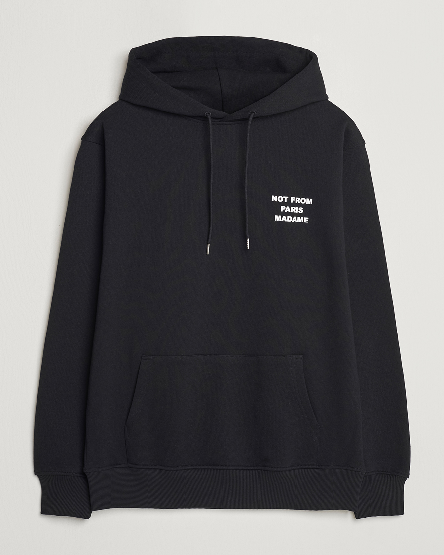 Herr | Tröjor | Drôle de Monsieur | Slogan Hoodie Black
