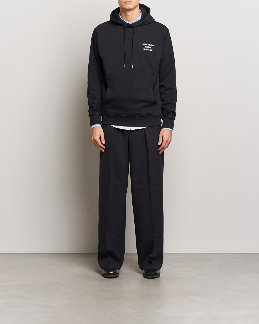 Herr | Tröjor | Drôle de Monsieur | Slogan Hoodie Black