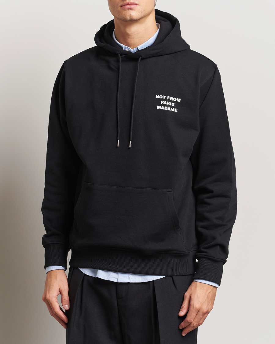 Herr | Tröjor | Drôle de Monsieur | Slogan Hoodie Black