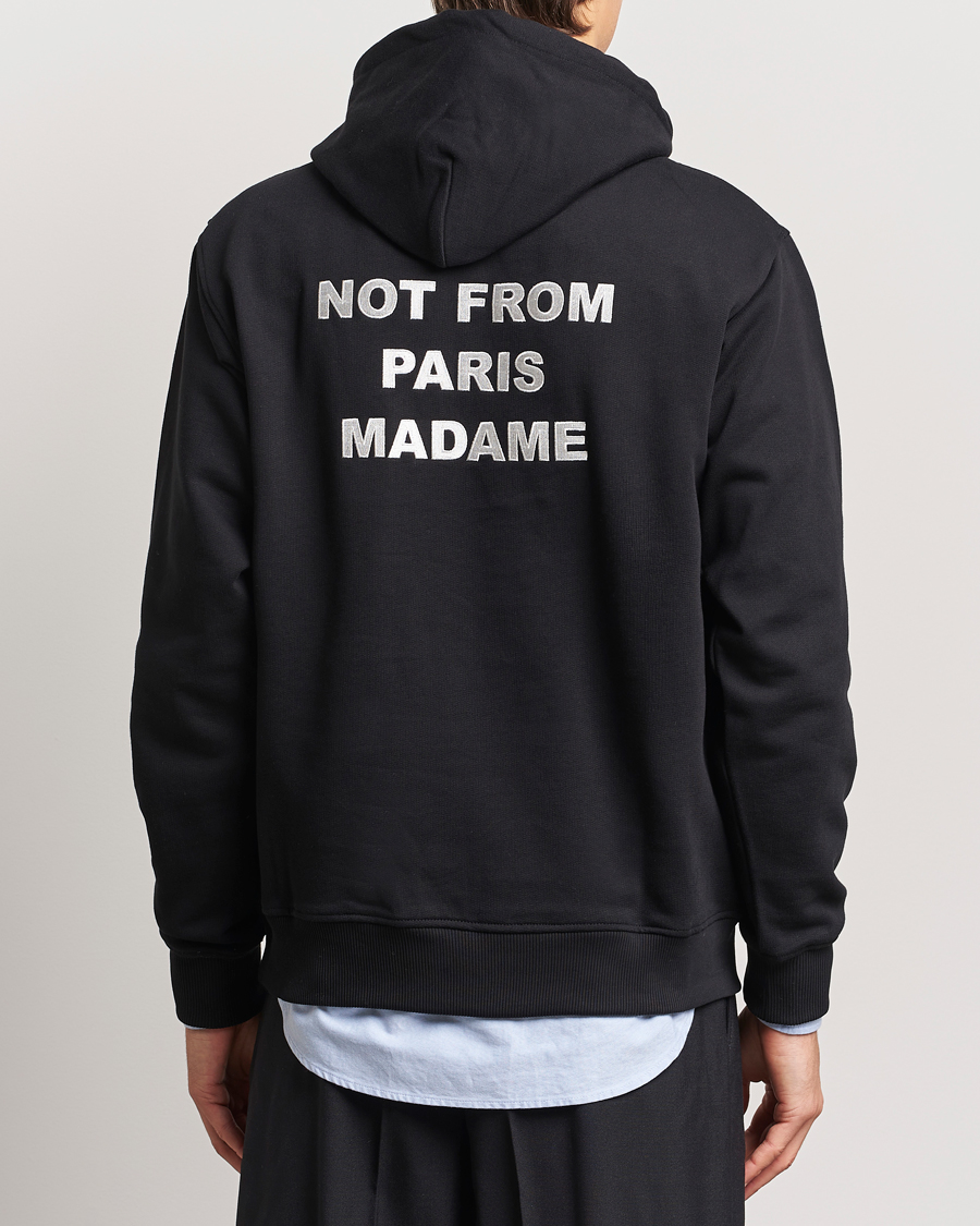 Herr | Tröjor | Drôle de Monsieur | Slogan Hoodie Black