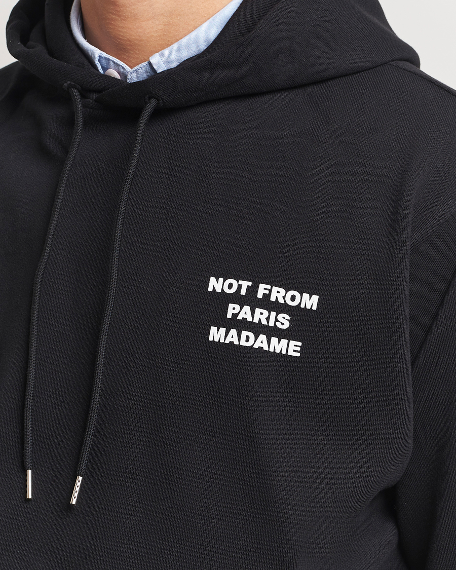 Herr | Tröjor | Drôle de Monsieur | Slogan Hoodie Black