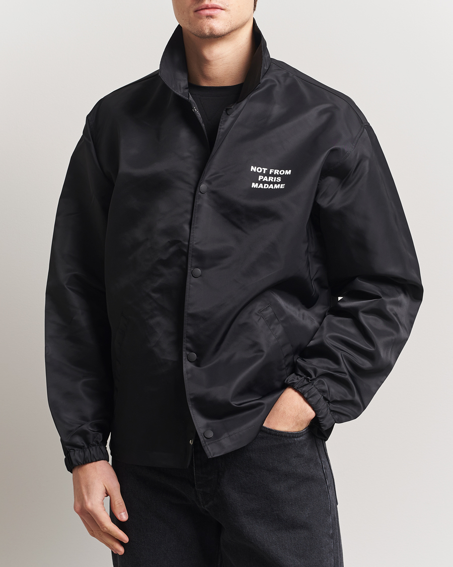 Herr | Jackor | Drôle de Monsieur | La Veste Slogan Jacket Black