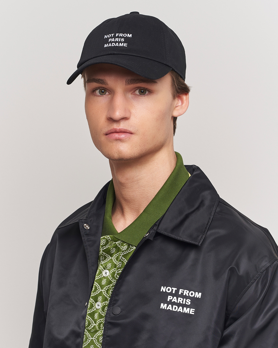 Herr | Hattar & kepsar | Drôle de Monsieur | Slogan Baseball Black