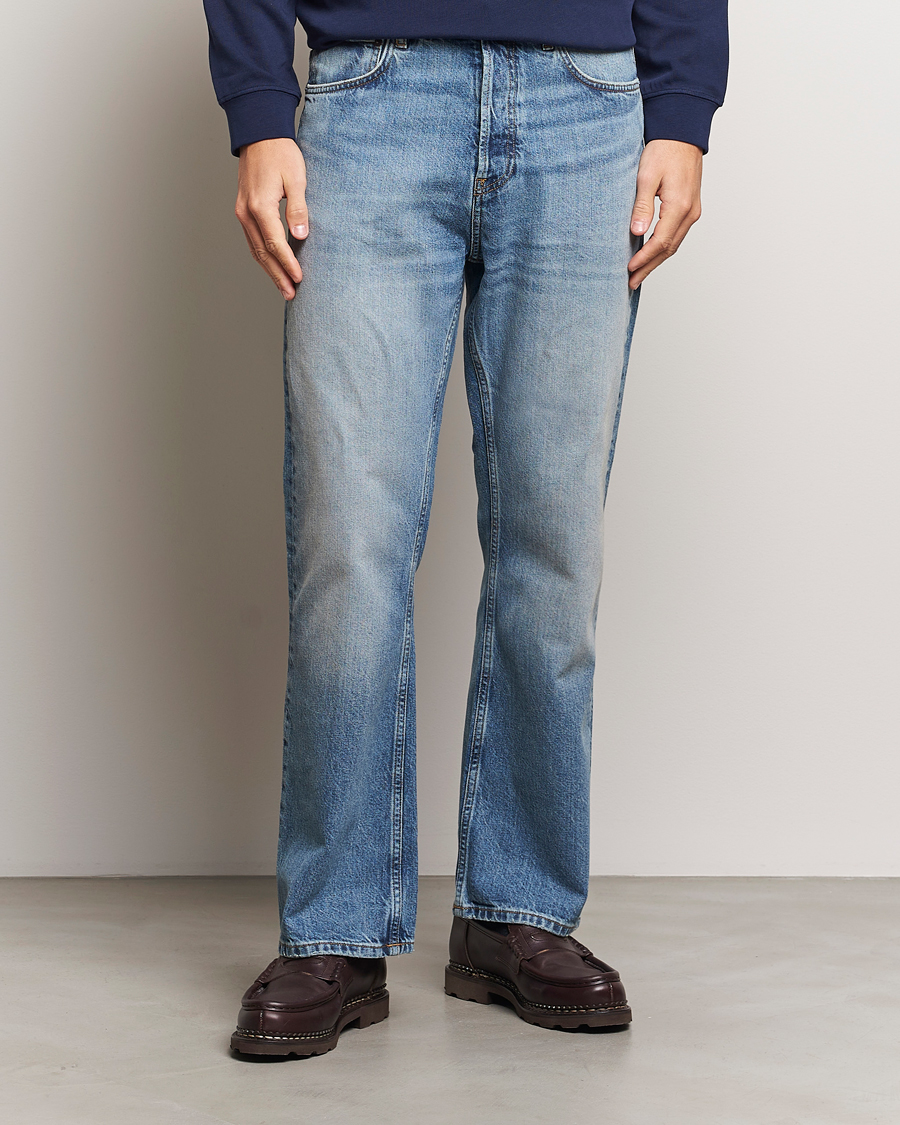 Herr | Jeans | GANT 240 Mulberry Street | Bootcut Jeans Mid Blue Vintage