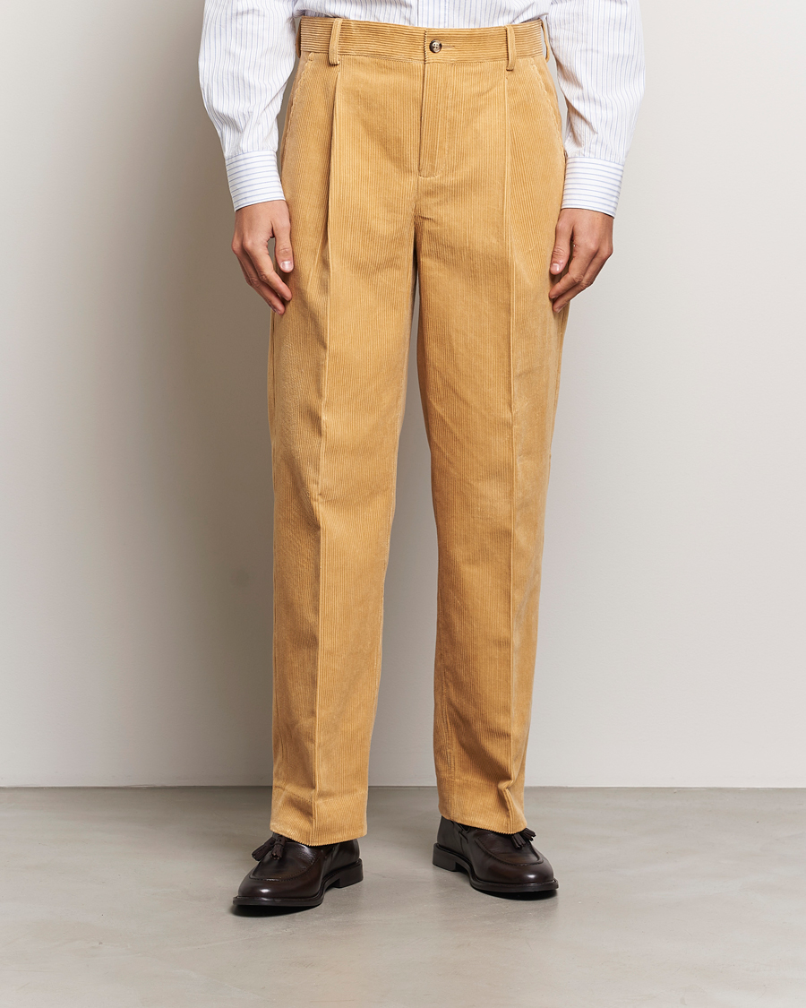 Herr | Byxor | GANT 240 Mulberry Street | Corduroy Pants Mustard Grain