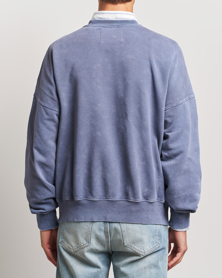 Herr | Tröjor | GANT 240 Mulberry Street | Vintage Washed Crew Neck Sweatshirt Dusty Blue Sea