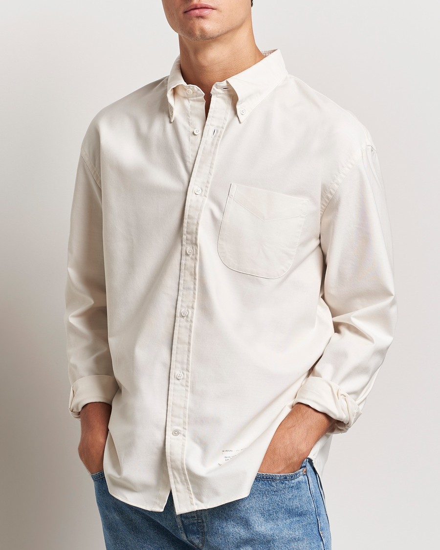 Herr | Skjortor | GANT 240 Mulberry Street | Regular Fit US Oxford Shirt Cream
