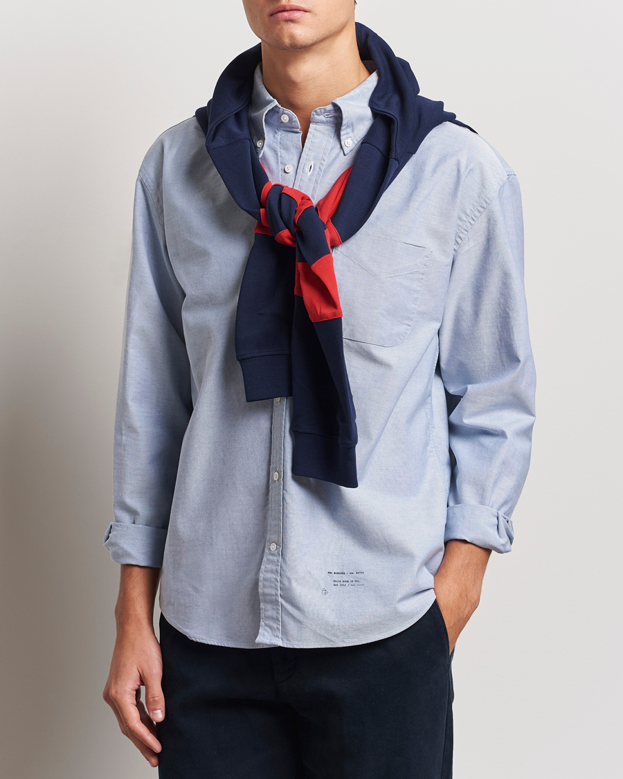 Herr | Skjortor | GANT 240 Mulberry Street | Regular Fit US Oxford Shirt Blue Water