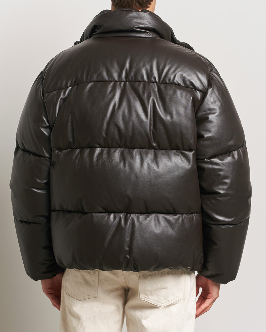 Herr | Jackor | GANT 240 Mulberry Street | Leather Down Puffer Jacket Deep Brown