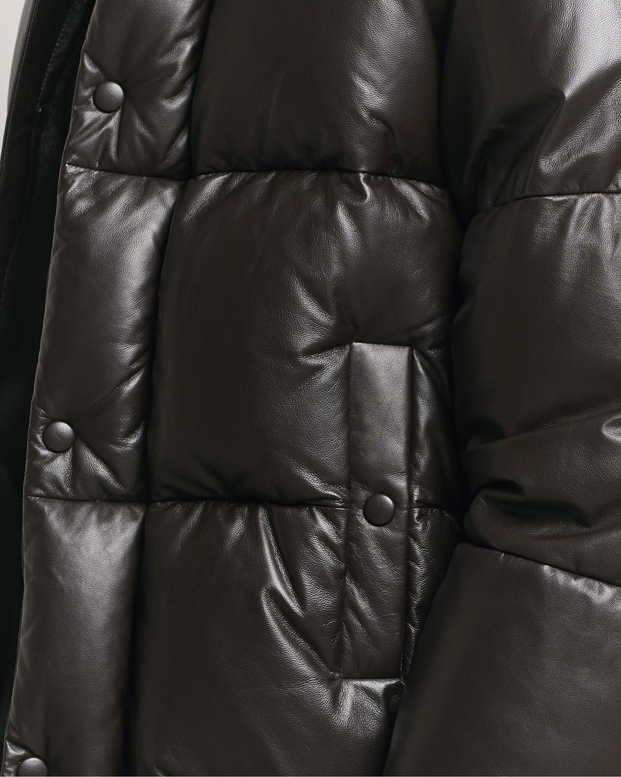 Herr | Jackor | GANT 240 Mulberry Street | Leather Down Puffer Jacket Deep Brown