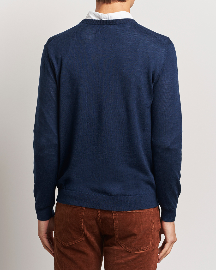 Herr | Tröjor | GANT | Extrafine Merino Wool C-Neck Marine