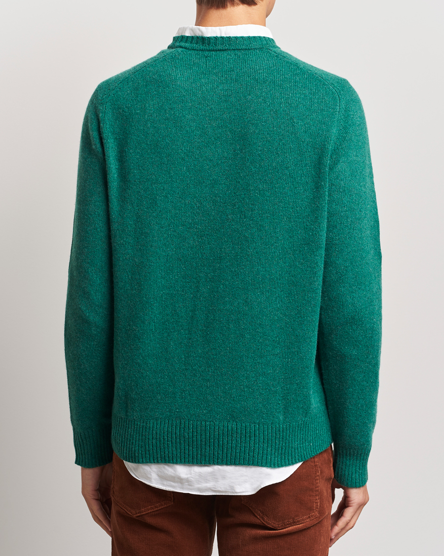 Herr | Tröjor | GANT | Wool Blend C-Neck Deep Forest Green