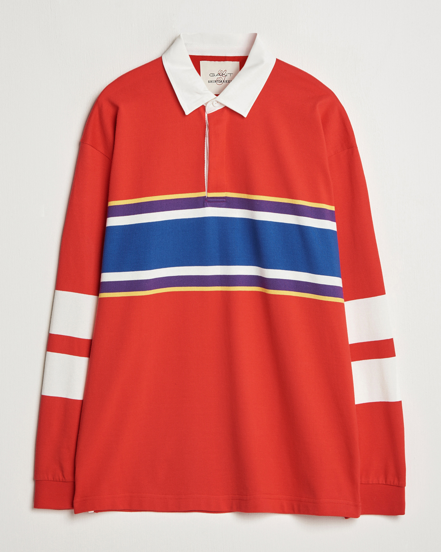 Herr | Tröjor | GANT | Vintage Heavy Rugger Bright Red