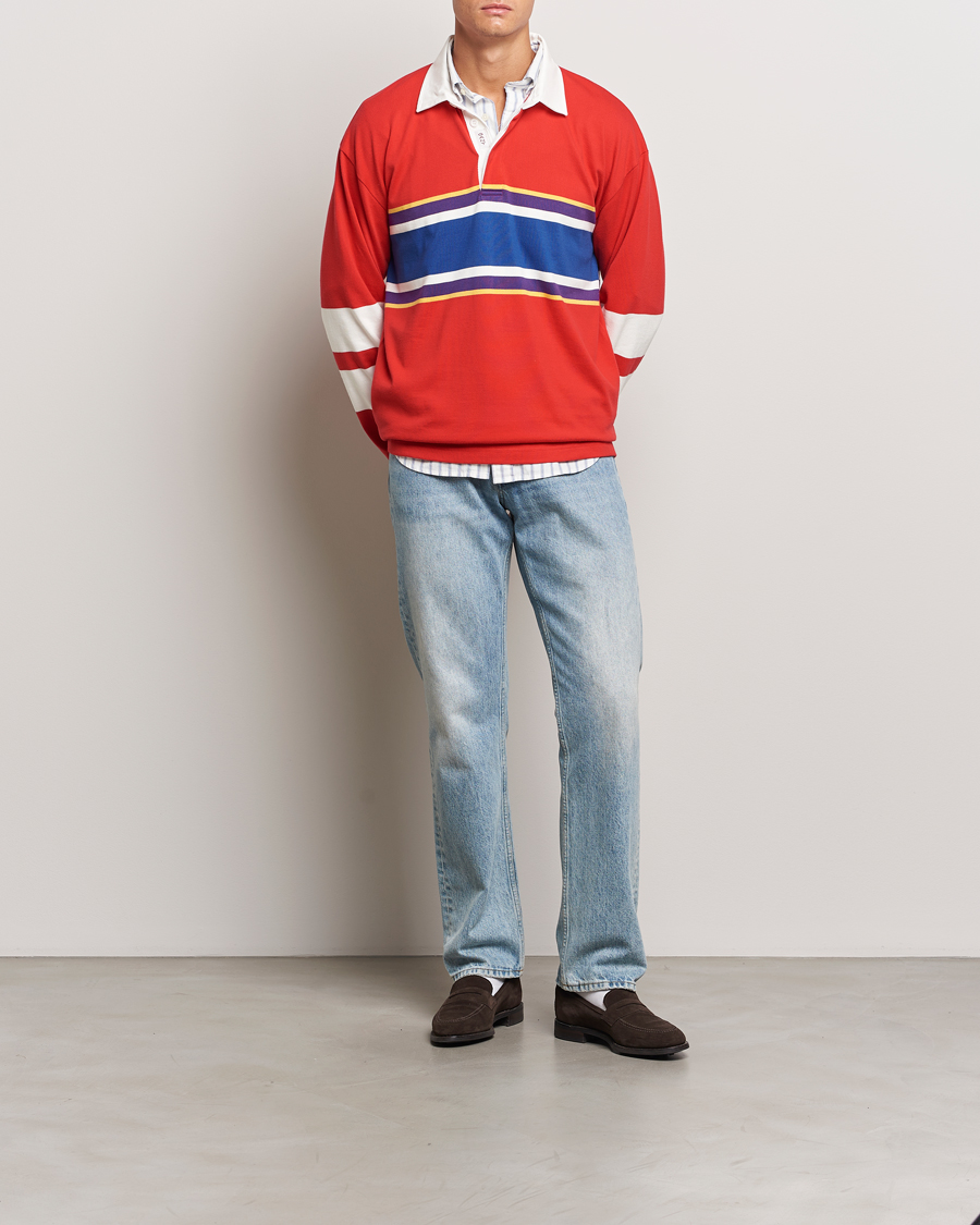 Herr | Tröjor | GANT | Vintage Heavy Rugger Bright Red