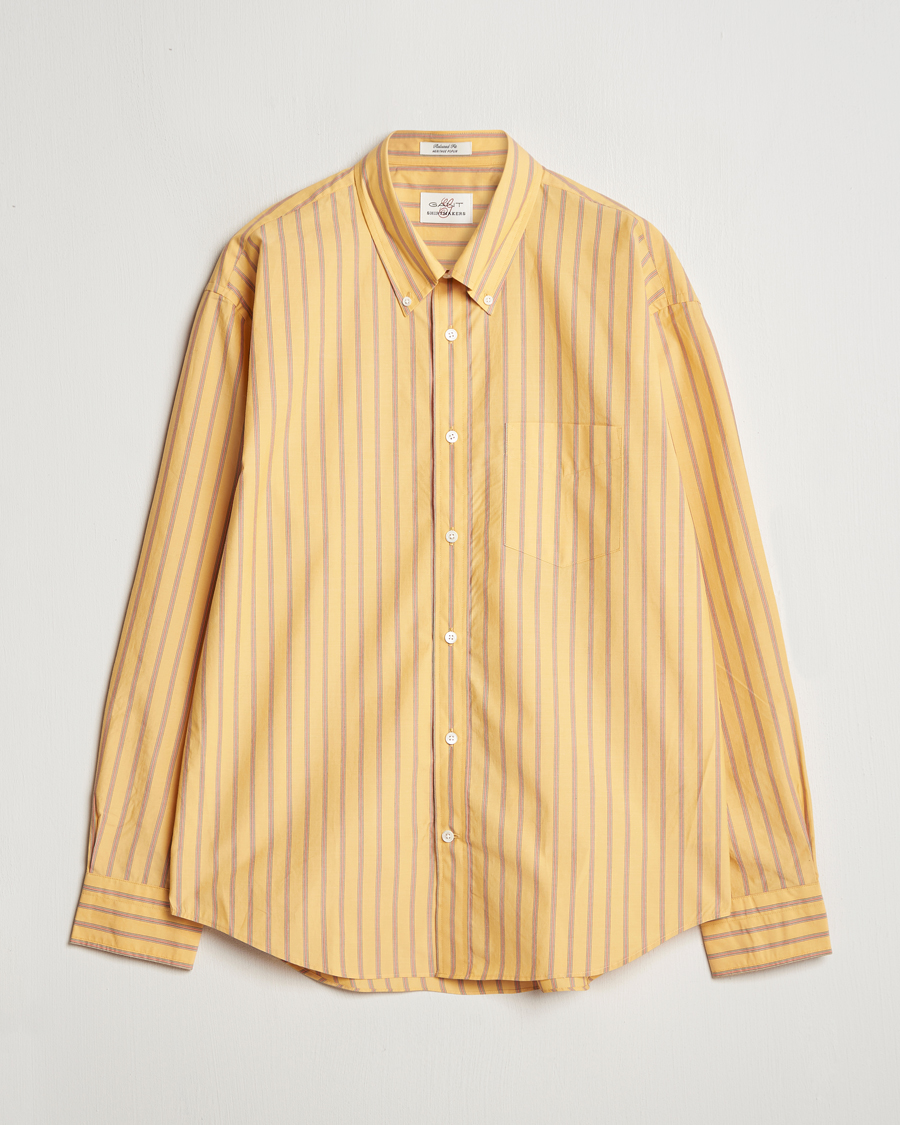 Herr | Skjortor | GANT | Rel Herigate Poplin Stripe Shirt Faded Sunset