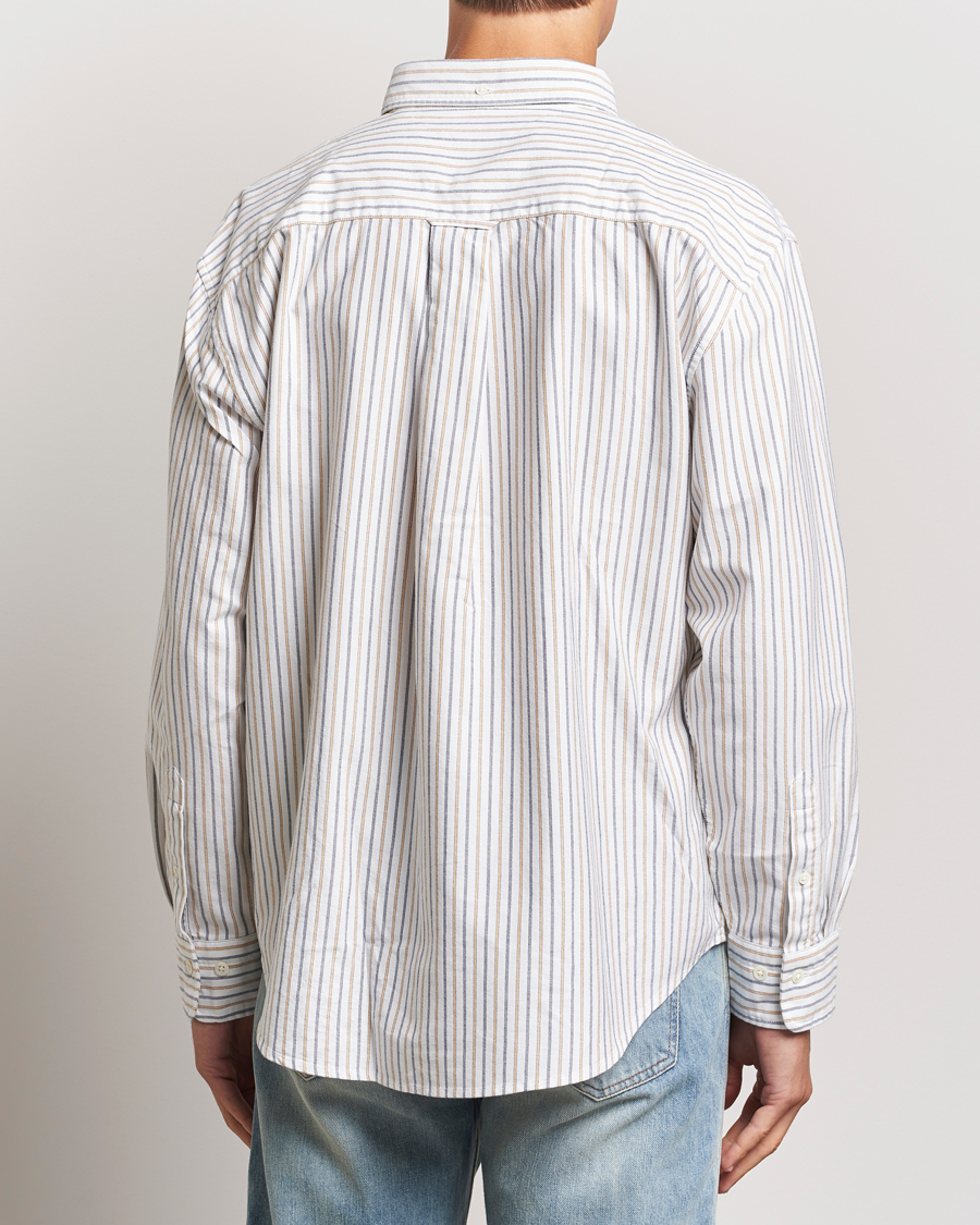 Herr | Skjortor | GANT | Rel Herigate Oxford Stripe Shirt Eggshell