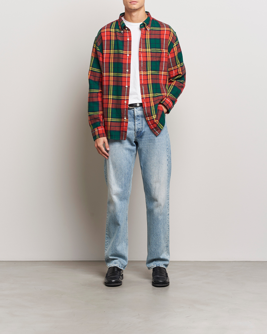 Herr | Skjortor | GANT | Rel Herigate Twill Tartan Shirt Bright Red