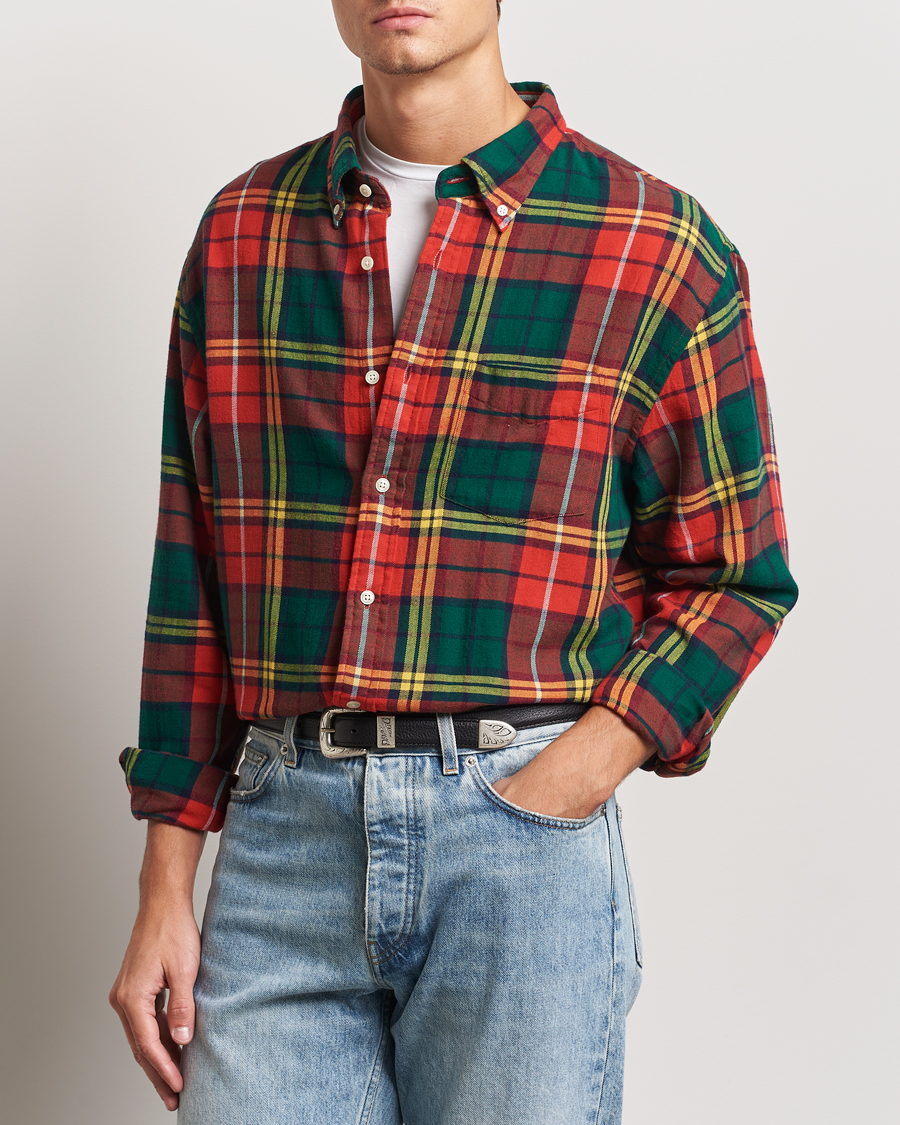 Herr | Skjortor | GANT | Rel Herigate Twill Tartan Shirt Bright Red