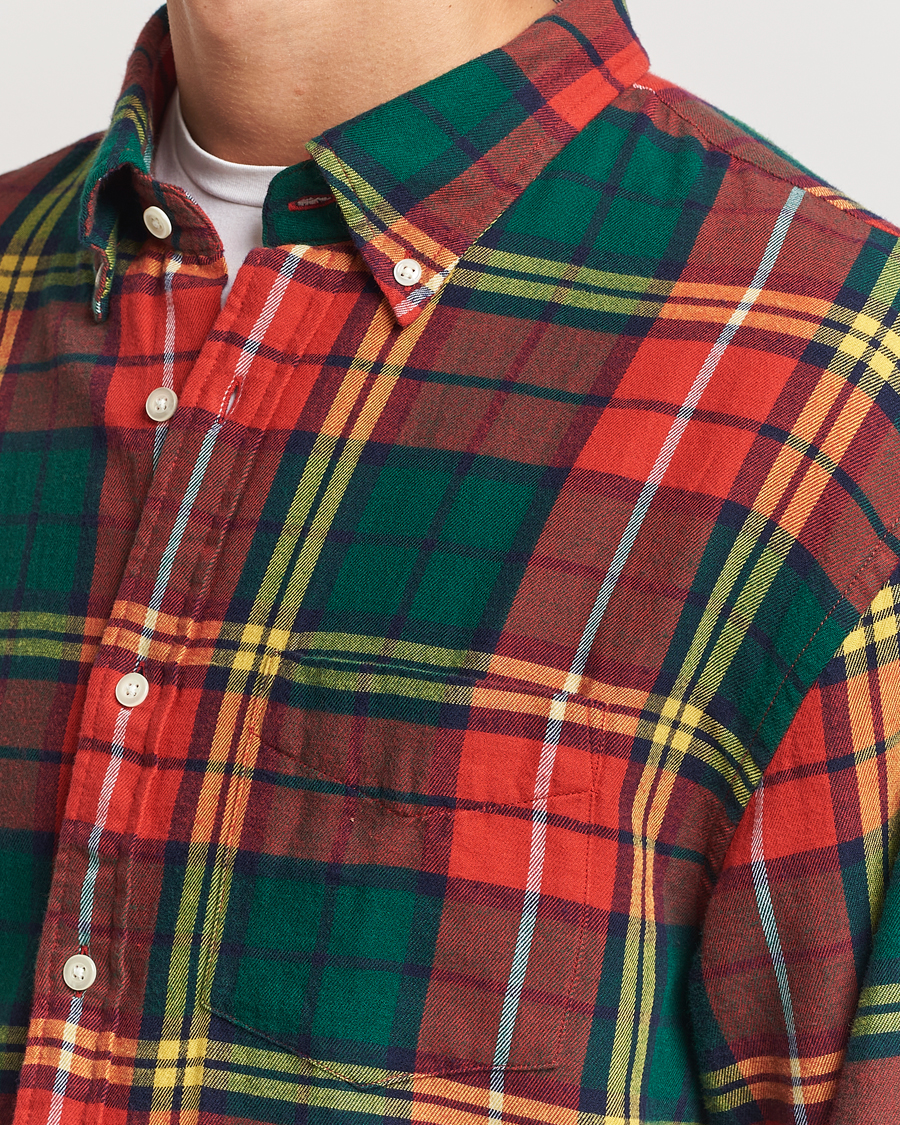 Herr | Skjortor | GANT | Rel Herigate Twill Tartan Shirt Bright Red