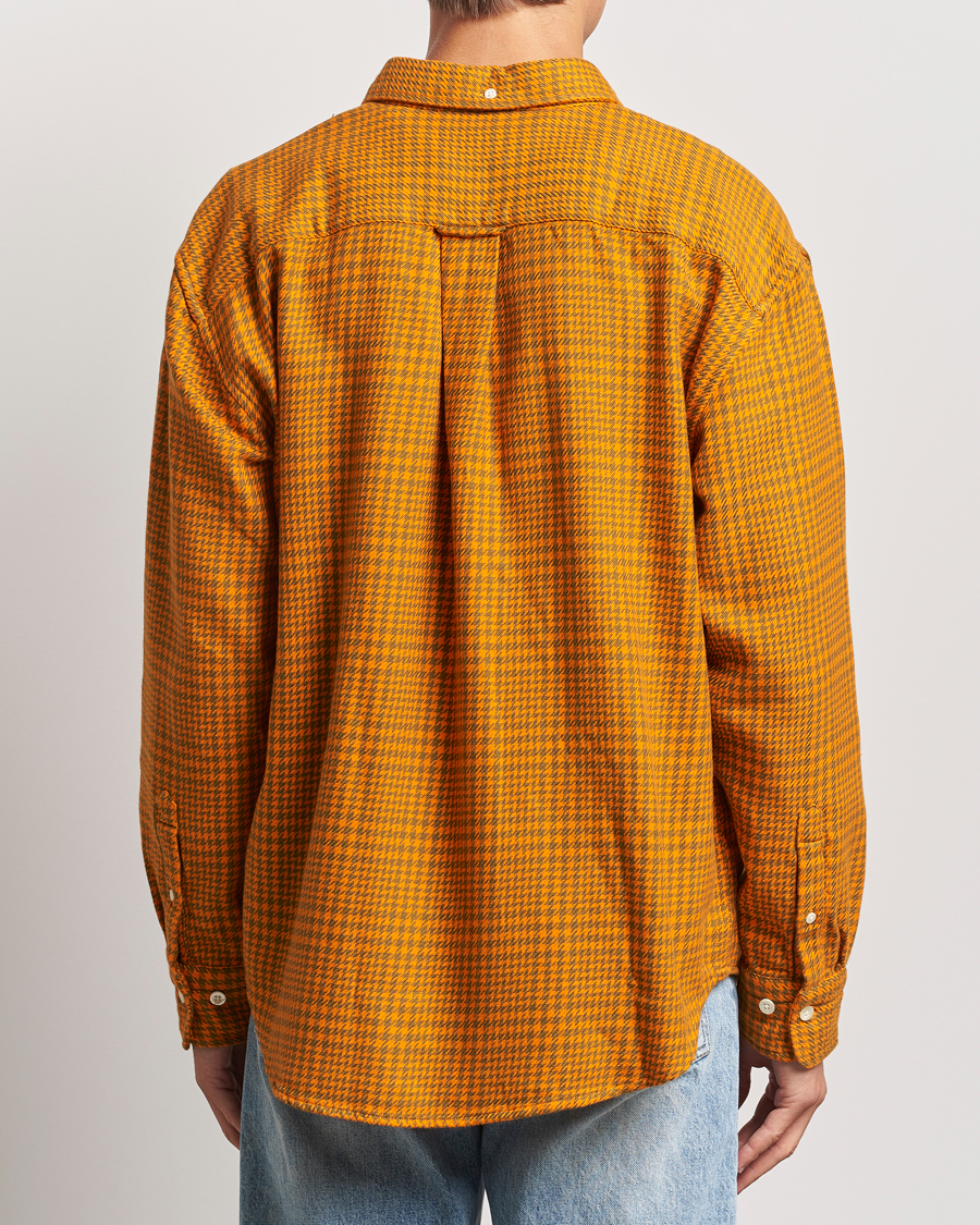Herr | Skjortor | GANT | Rel Houndstooth Shirt Sweet Orange