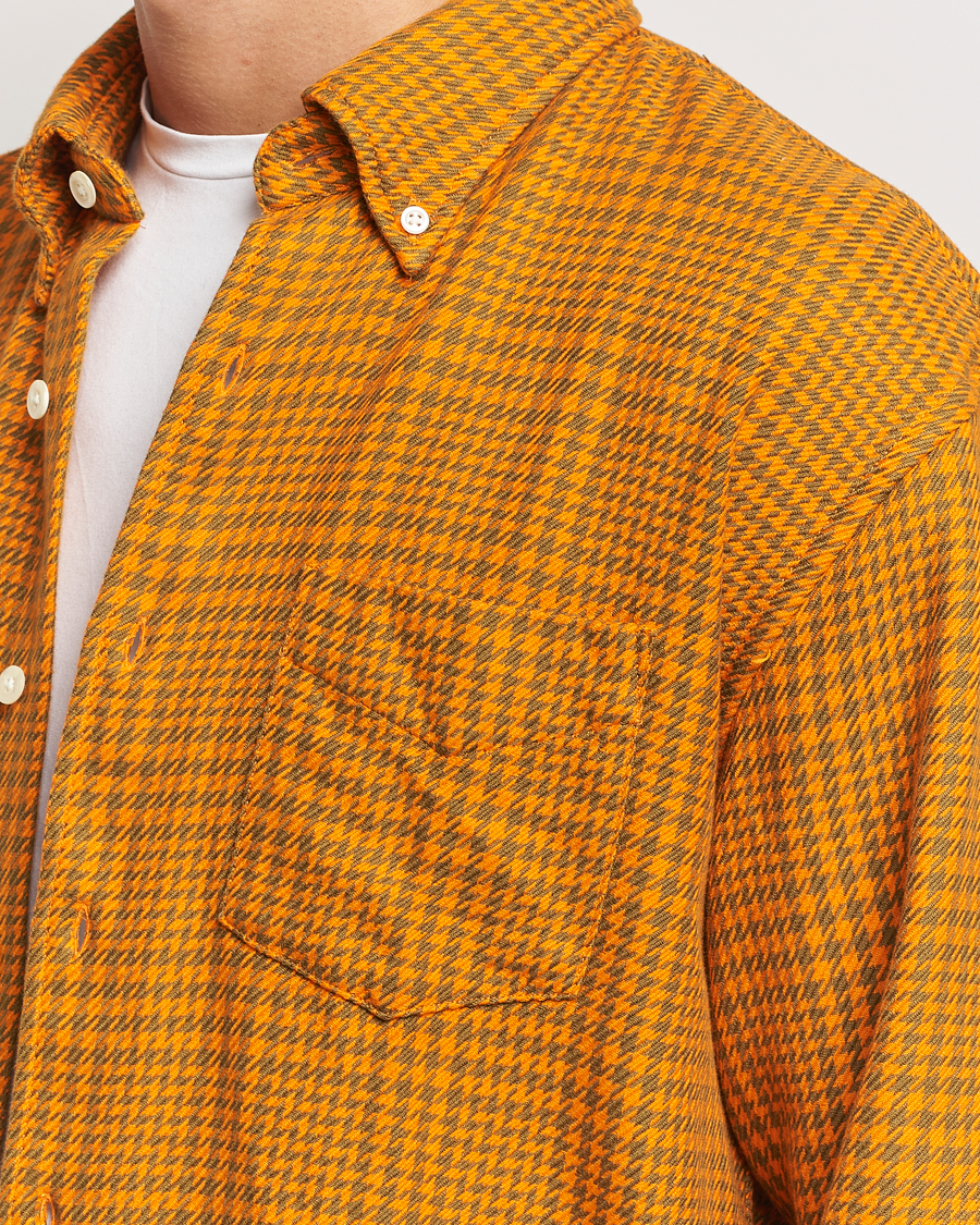 Herr | Skjortor | GANT | Rel Houndstooth Shirt Sweet Orange
