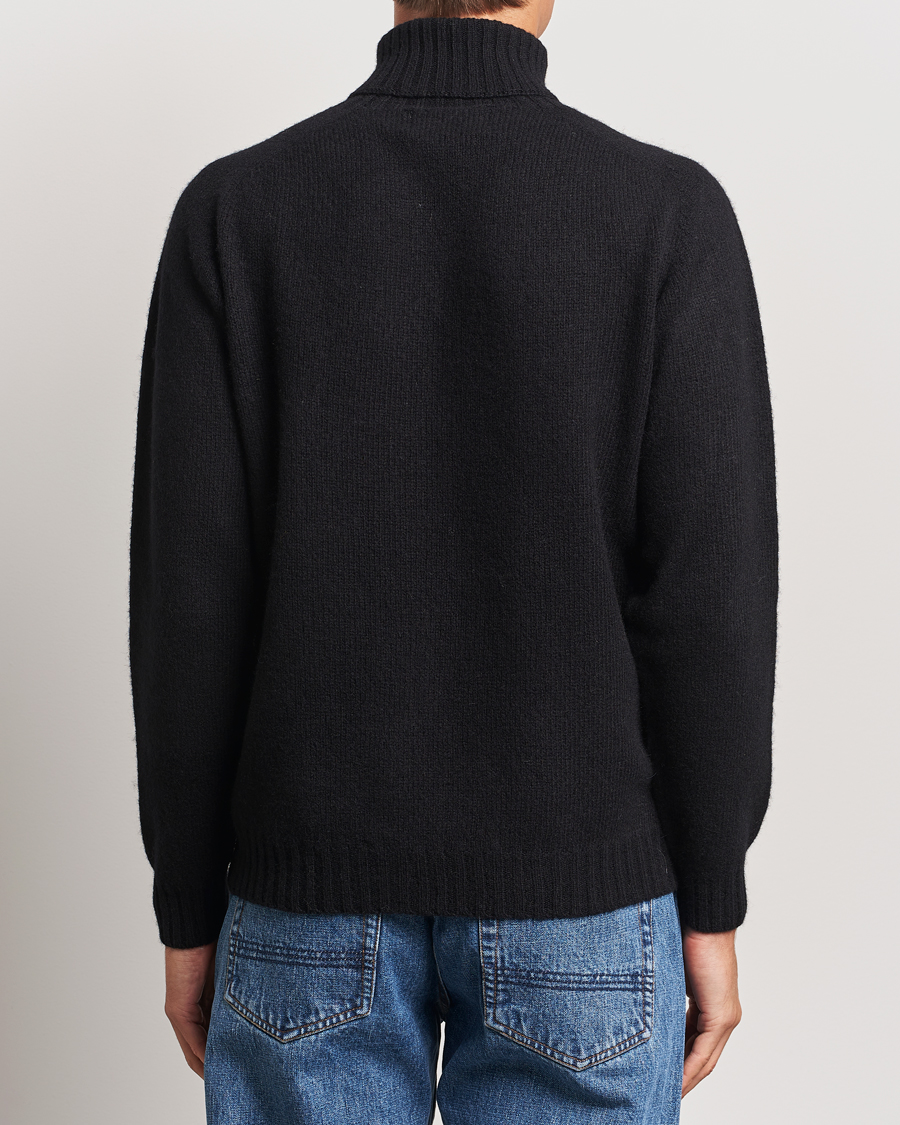 Herr | Tröjor | Harley Of Scotland | Supersoft Lambswool Rollneck Black