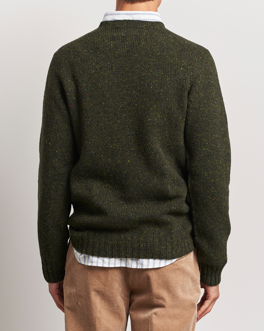 Herr | Tröjor | Harley Of Scotland | Donegal Wool Crewneck Harris Green