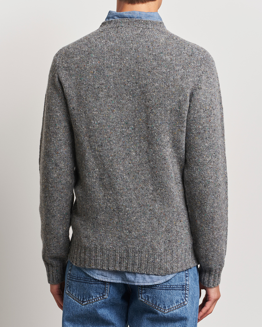 Herr | Tröjor | Harley Of Scotland | Donegal Wool Crewneck Grey