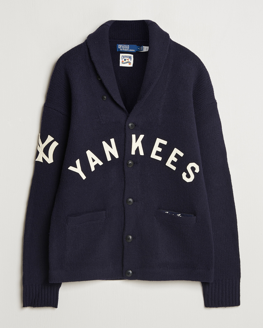 Herr | Tröjor | Polo Ralph Lauren | MLB Yankees Cardigan Aviator Navy Combo