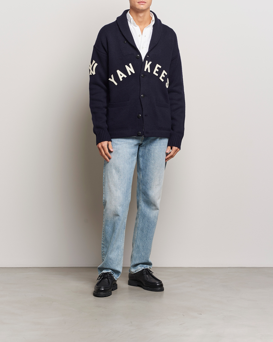 Herr | Tröjor | Polo Ralph Lauren | MLB Yankees Cardigan Aviator Navy Combo
