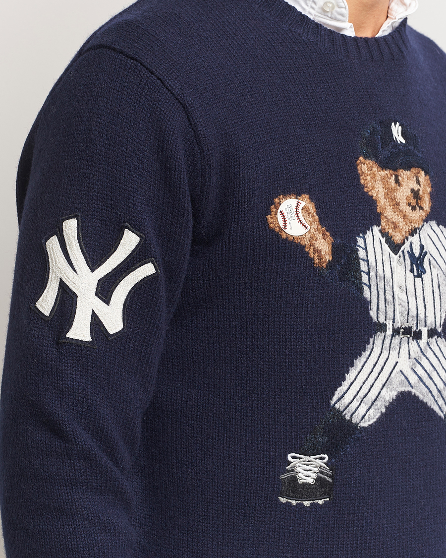 Herr | Tröjor | Polo Ralph Lauren | MLB Sweater Bear Navy Combo