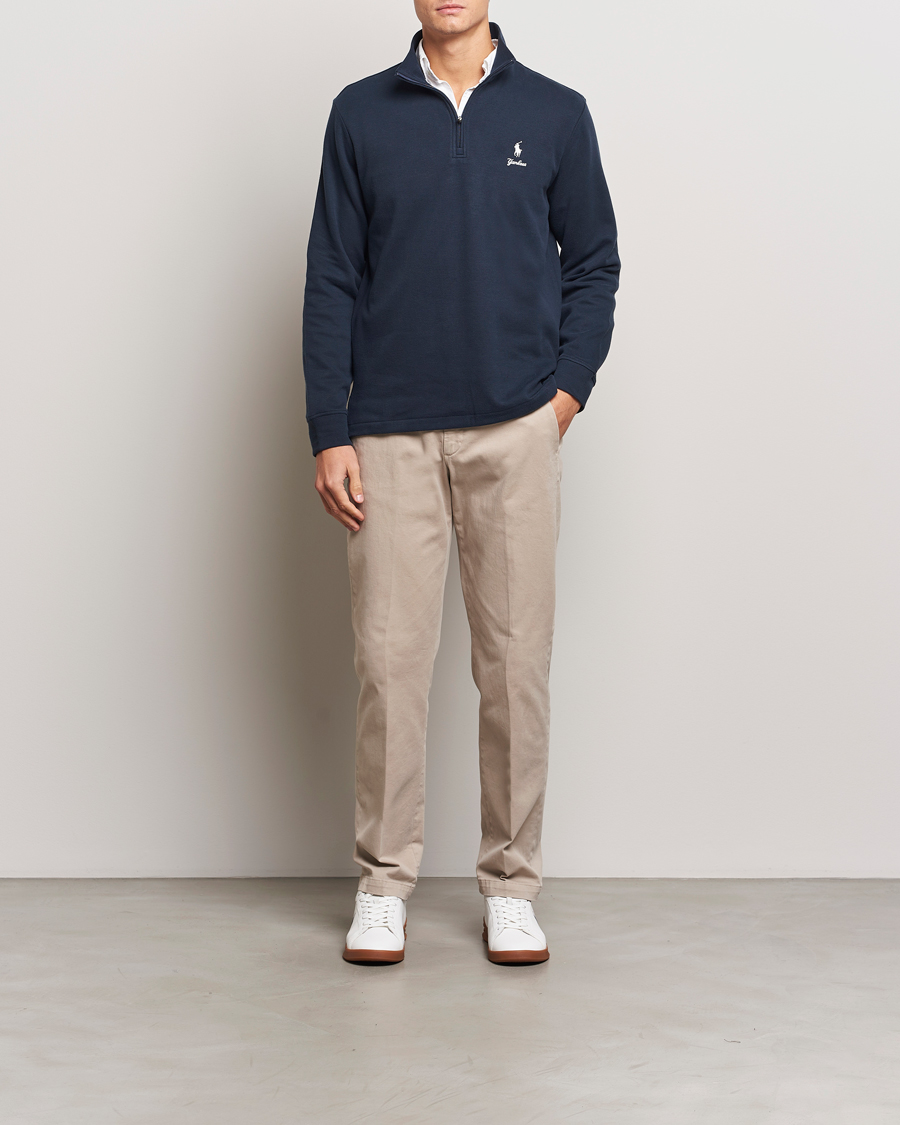 Herr | Tröjor | Polo Ralph Lauren | MLB Yankees Half-zip Aviator Navy
