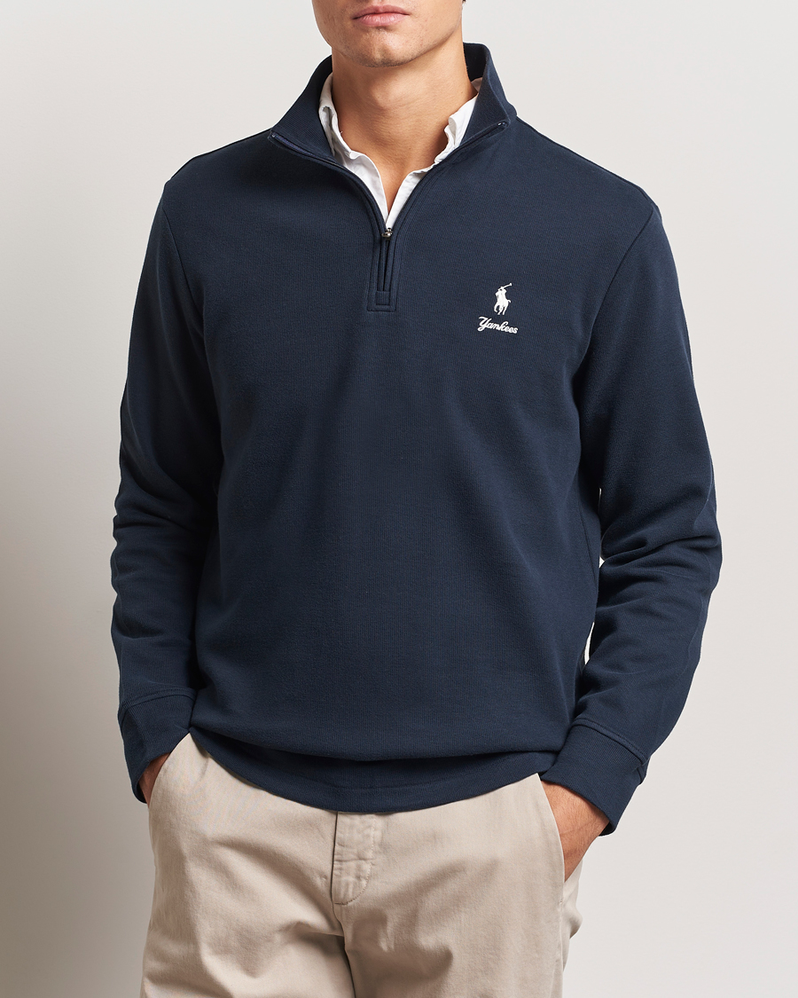 Herr | Tröjor | Polo Ralph Lauren | MLB Yankees Half-zip Aviator Navy