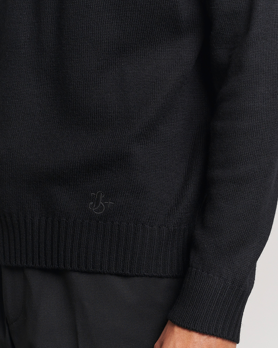 Herr | Tröjor | Jil Sander | Virgil Wool Roll Neck Sweater Black