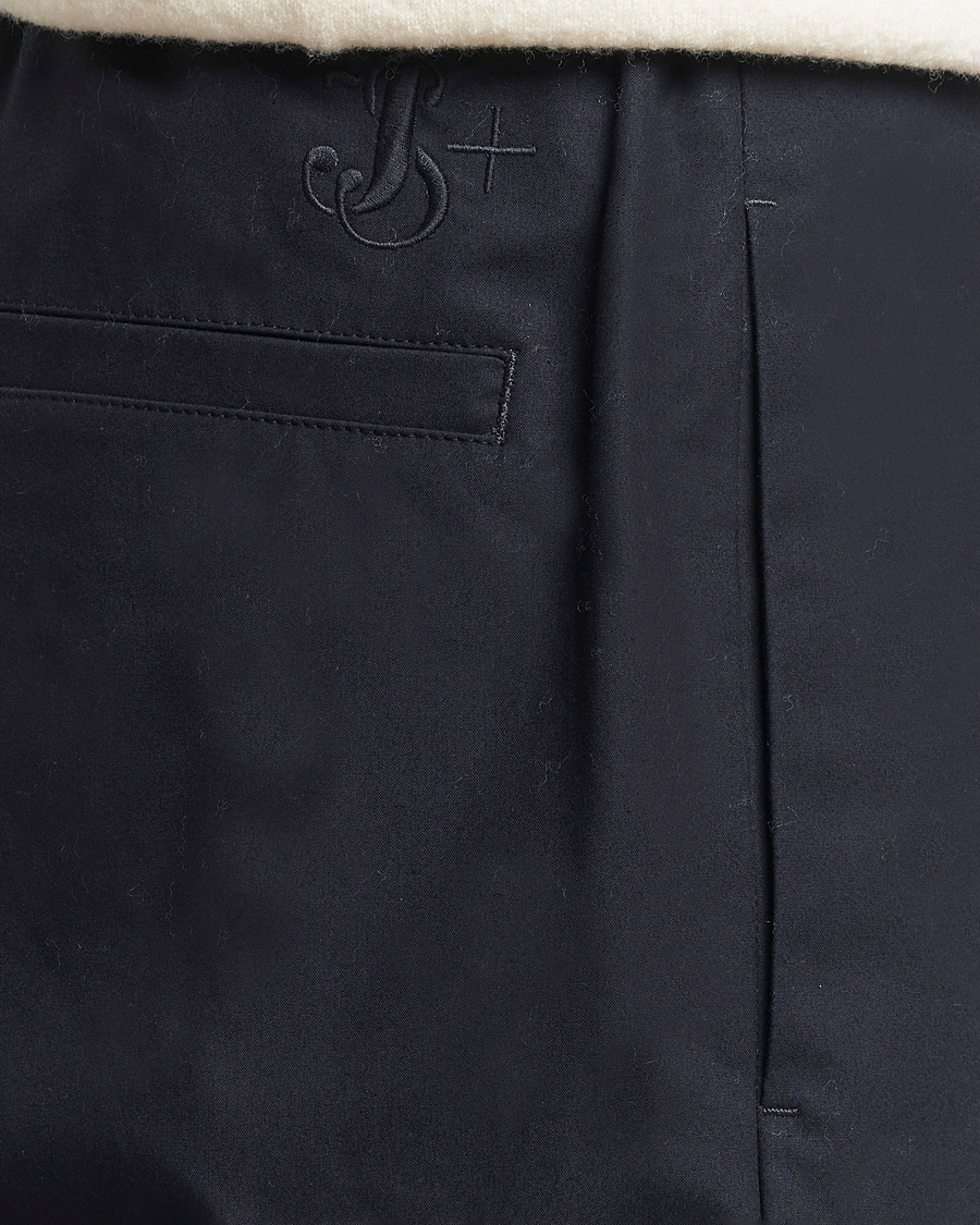 Herr | Byxor | Jil Sander | Water Repellent Cotton Drawstring Pants Navy